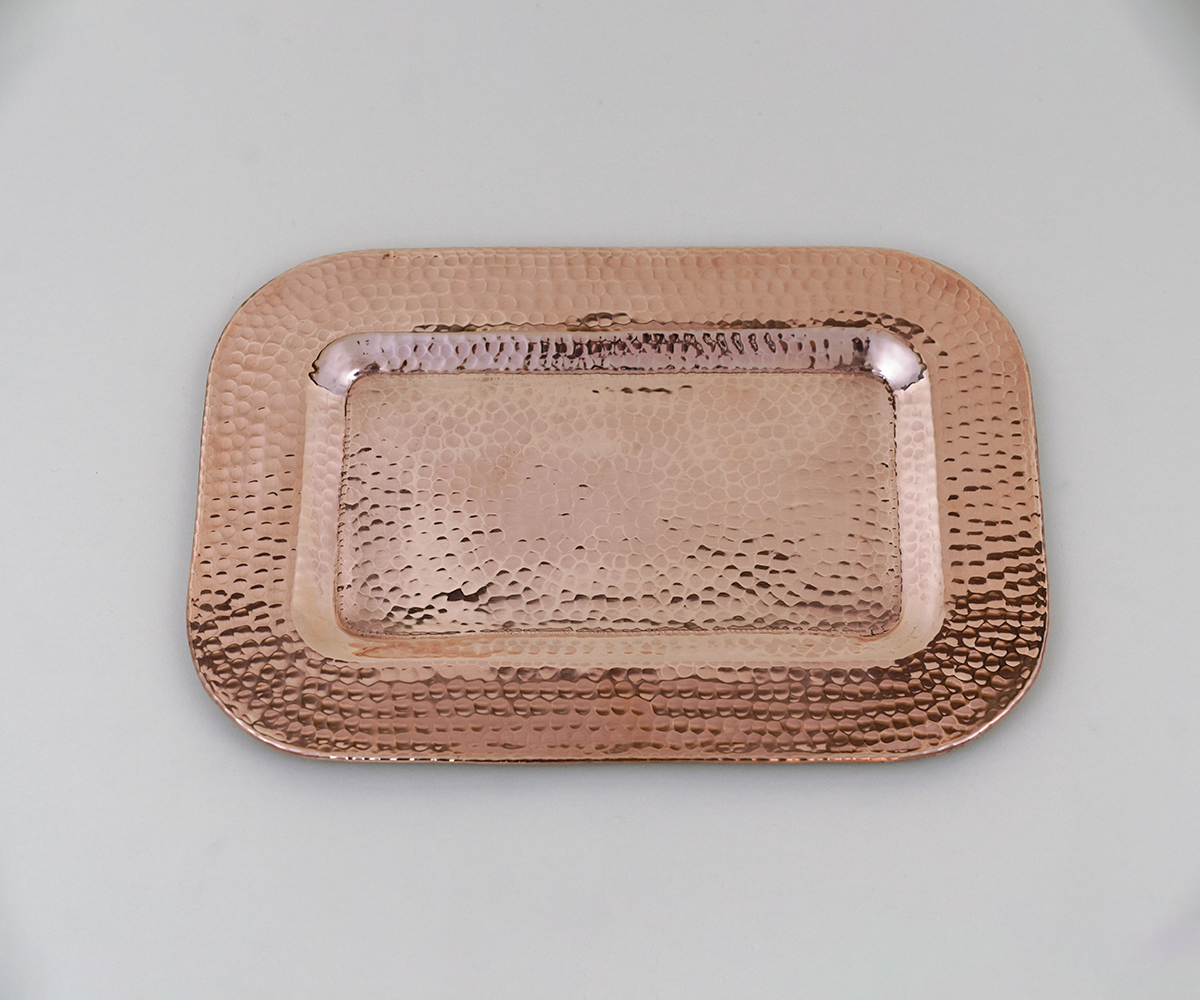 Premium Copper Rectangular Tray