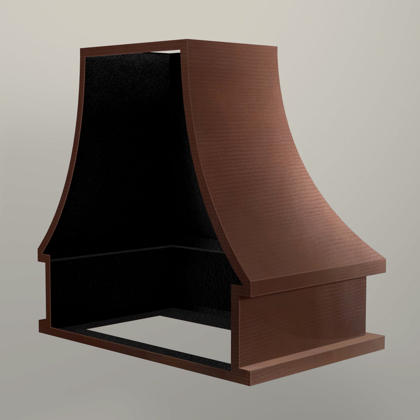 Premium Copper Range Hood Wall Mount Tower