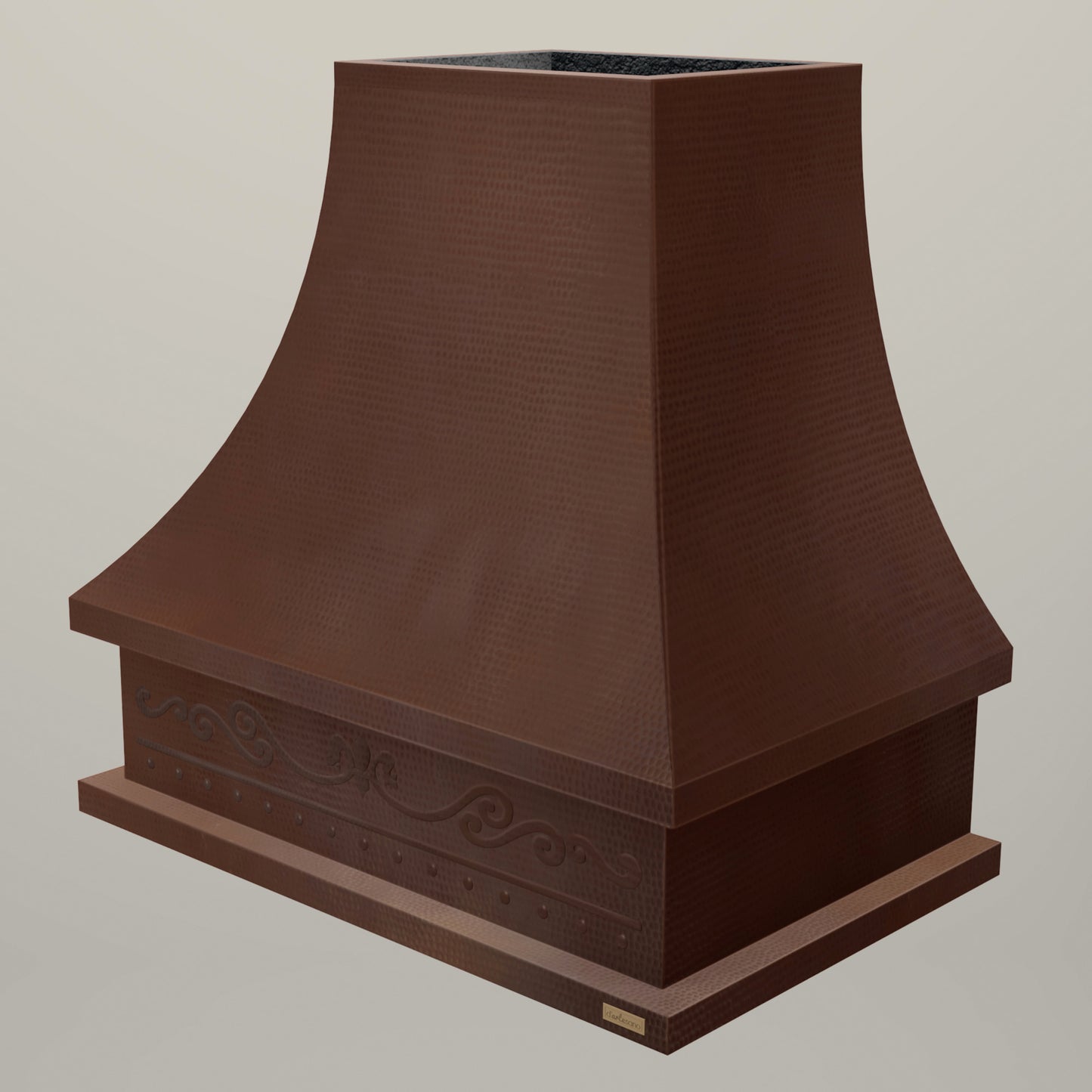 Premium Copper Range Hood Wall Mount Tower