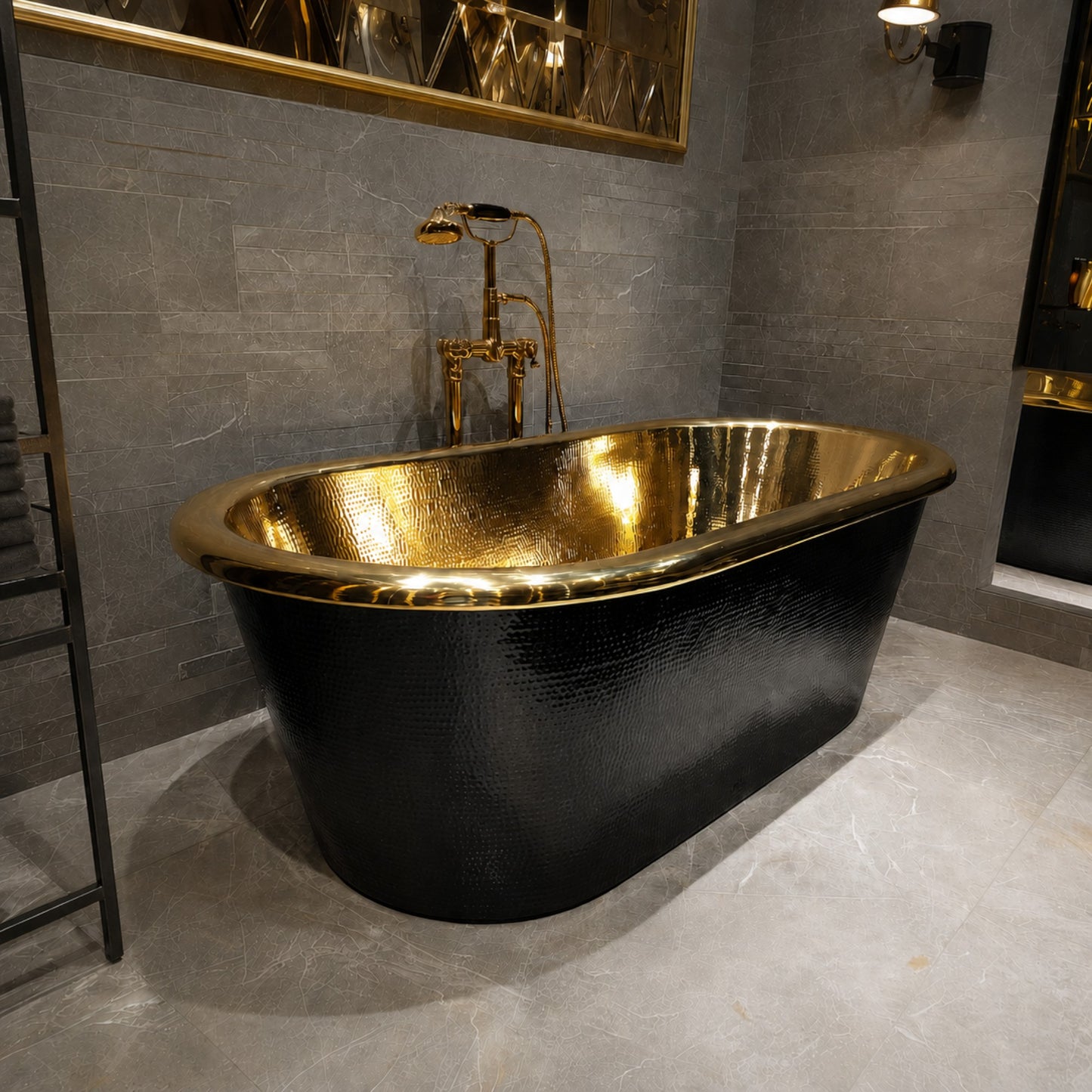 Premium Brass Bathtub Luxury Noirdore
