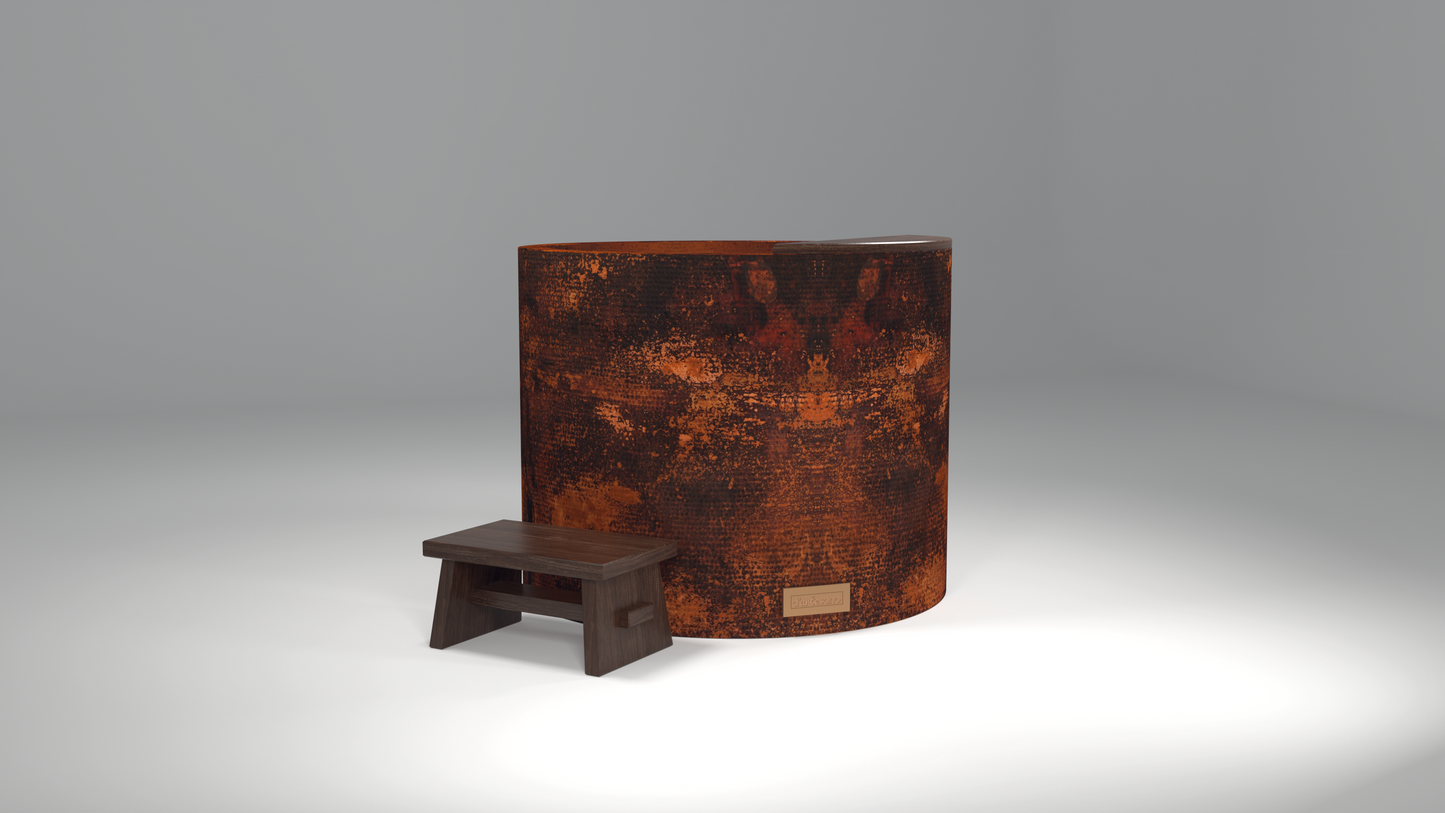 Premium Copper Round Bathtub Japanese