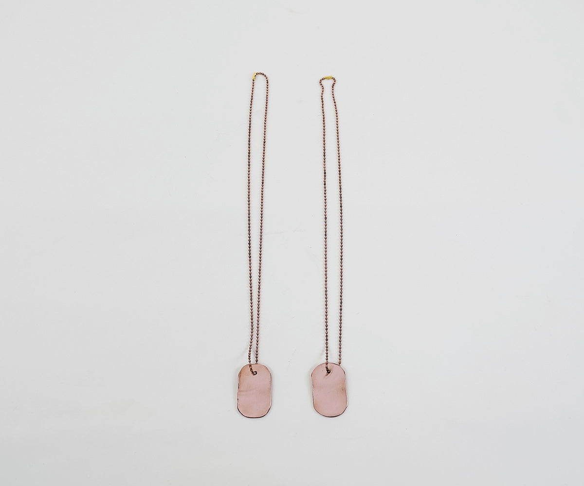 Premium Copper Military ID Necklace