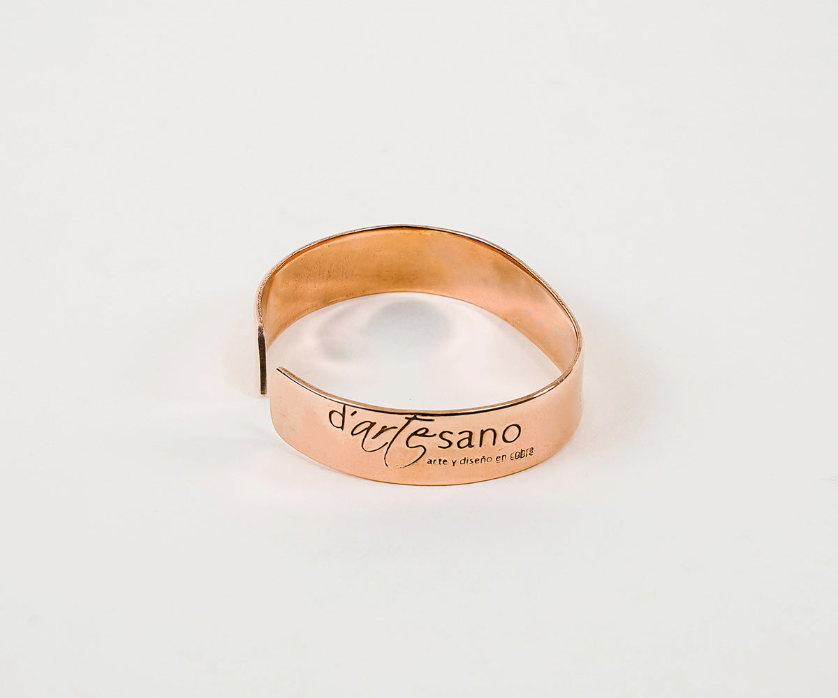 Premium Copper Smooth Bracelet Man