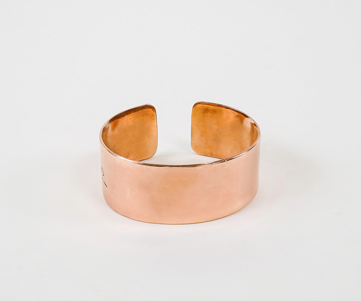 Premium Copper Smooth Bracelet Woman