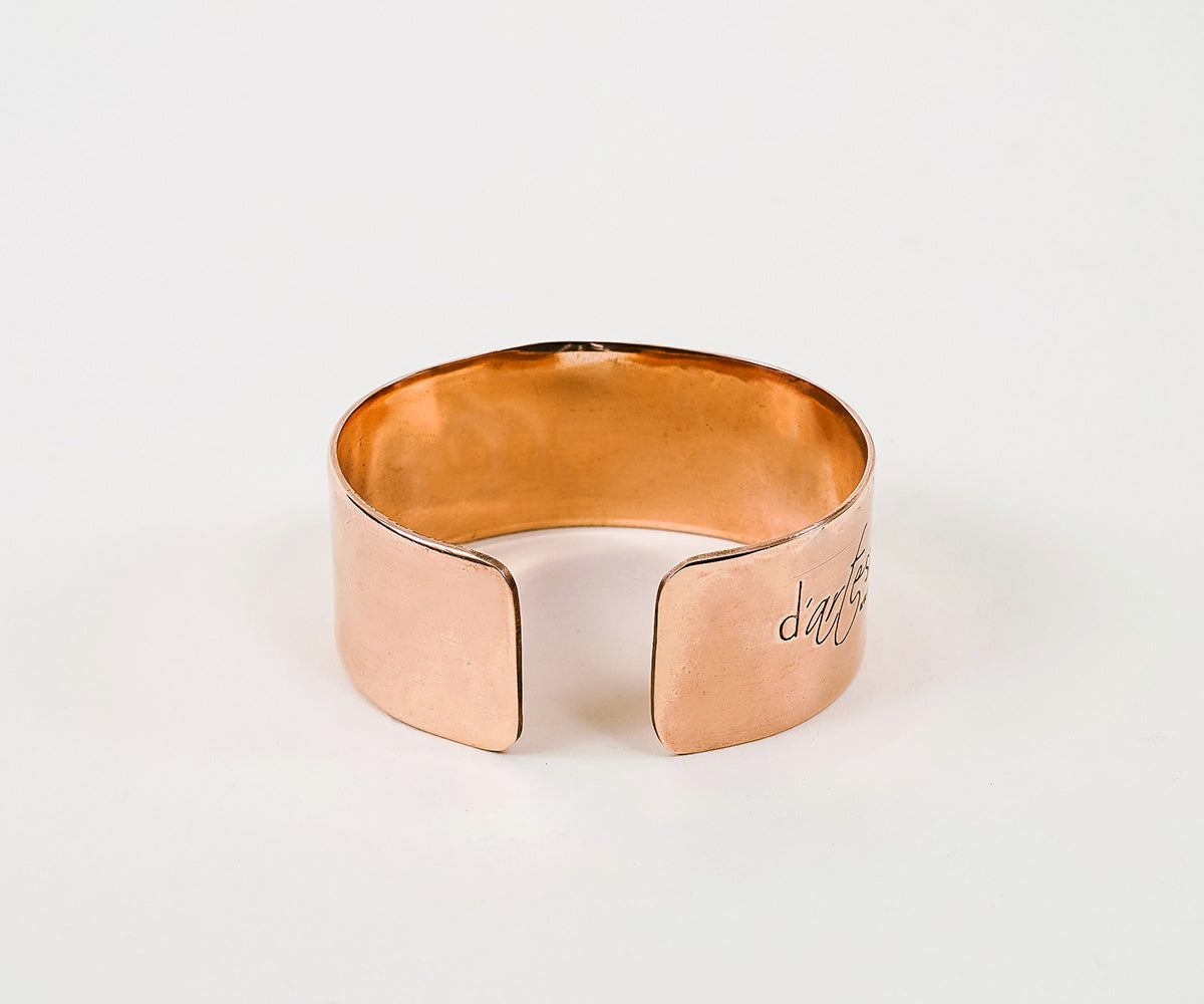 Premium Copper Smooth Bracelet Woman