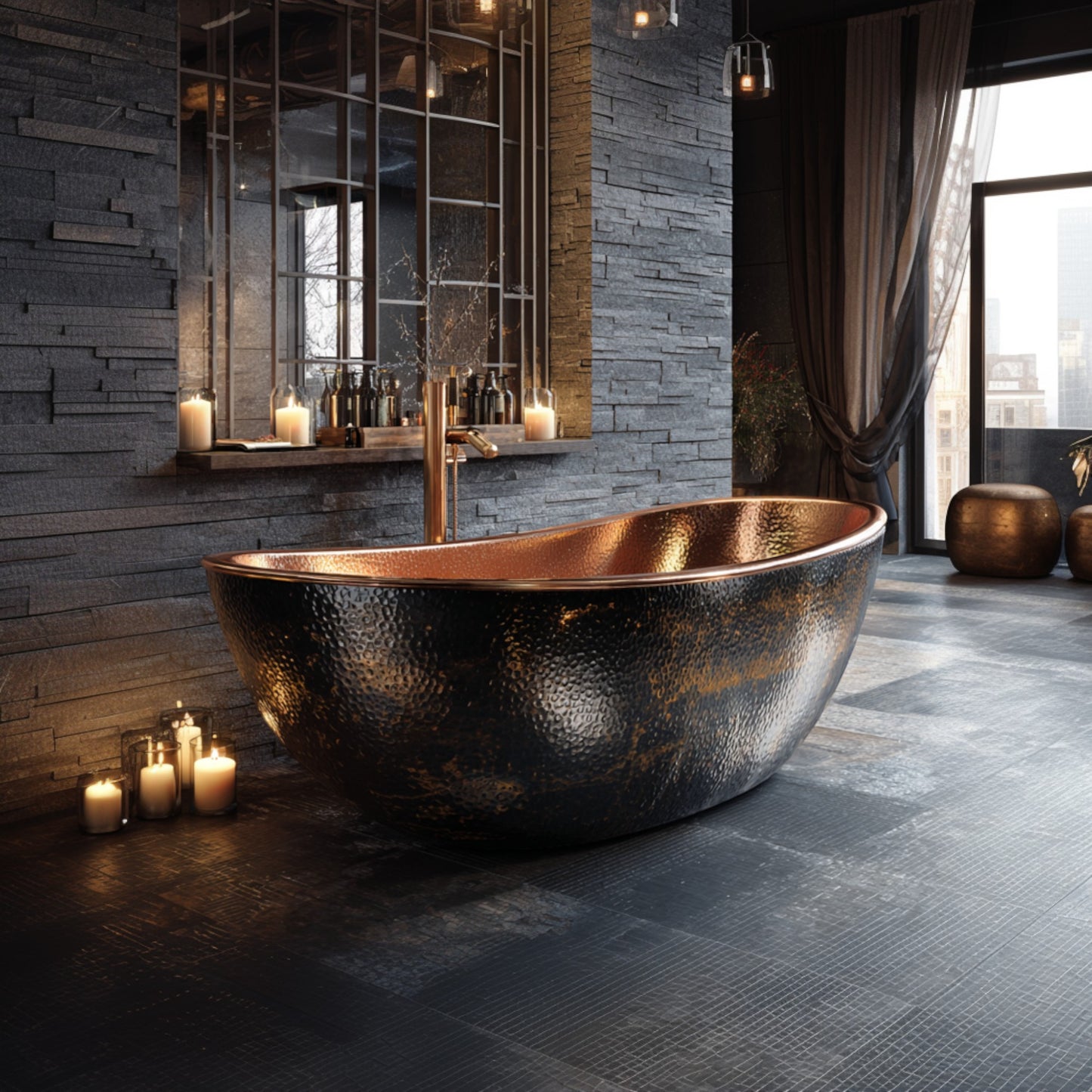 Premium Copper Bathtub Luxury Solaris
