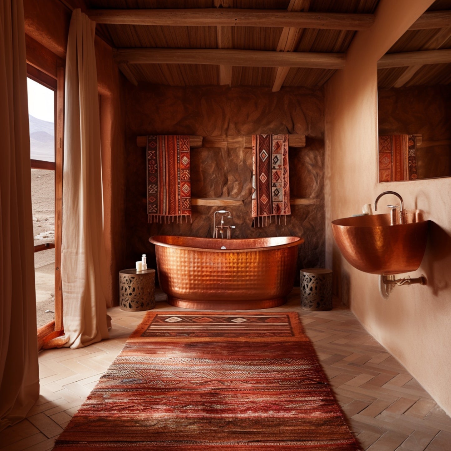 Premium Copper Bathtub Luxury Savona