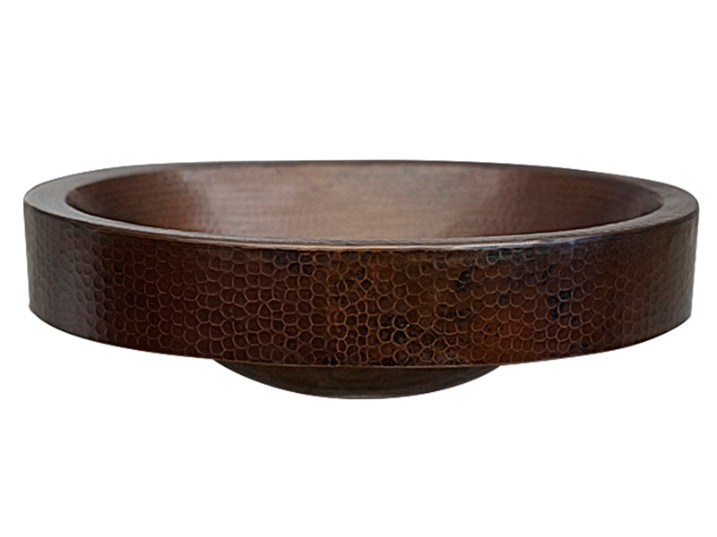 Premium Copper Oval Special Bath Sink With Apron