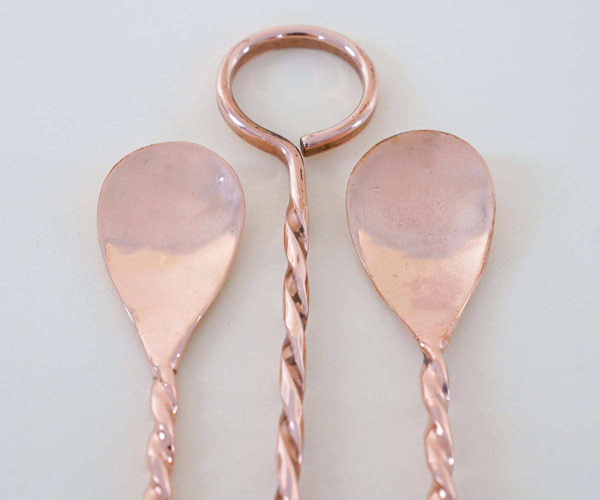 Premium Cooper Bar Spoon Set