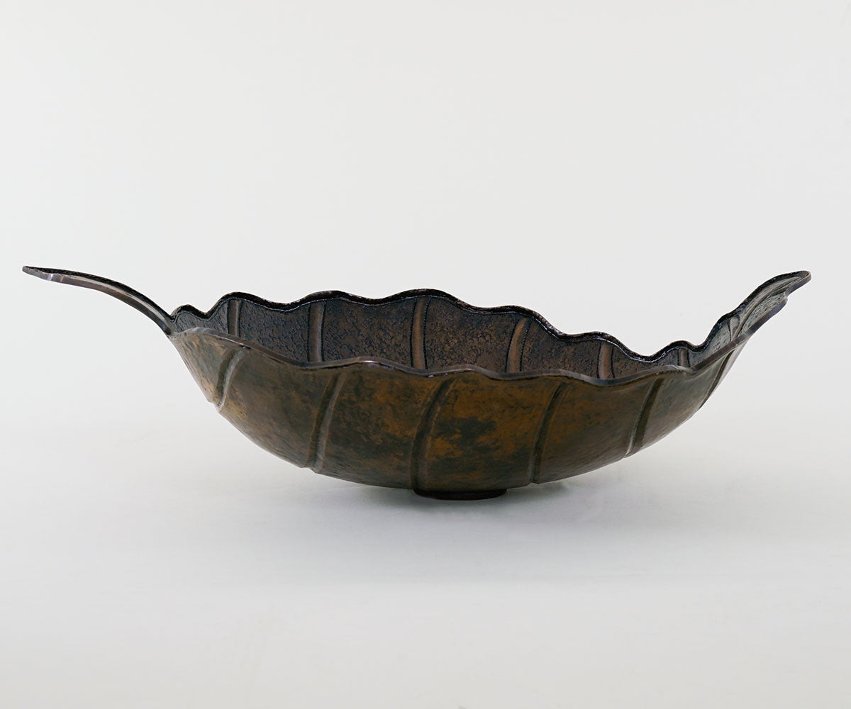 Premium Copper Vessel Sink Oak Leaf Design