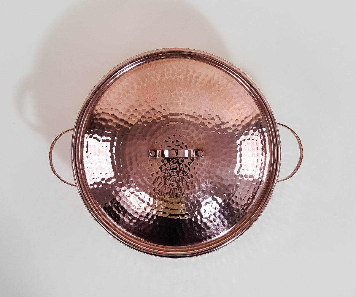 Premium Copper Medium Stock Pot