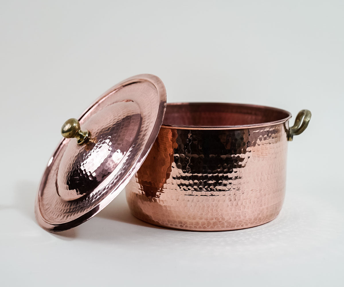 Premium Copper Large Stock Pot