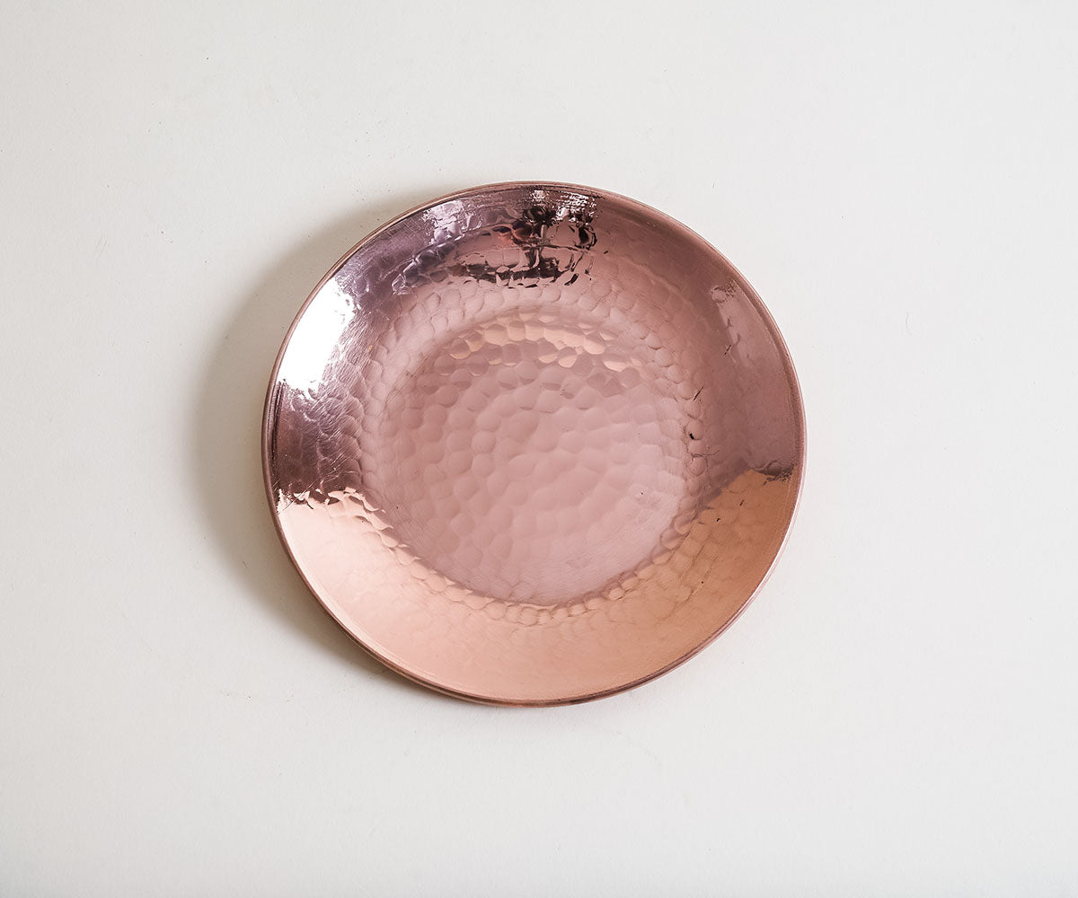 Premium Copper Spain Dessert Plate Set - Available in 4, 6, or 8 Pieces
