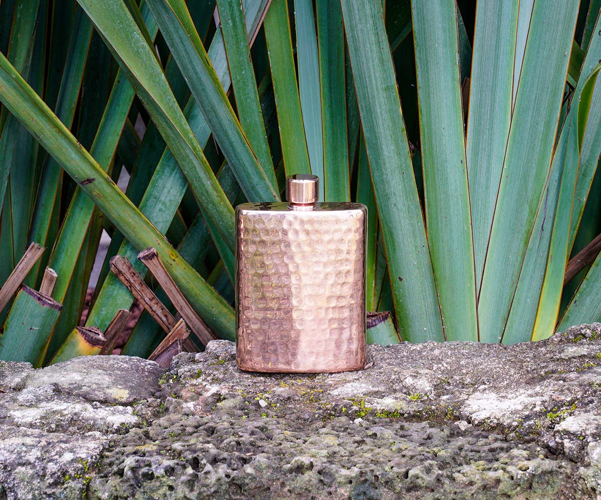 Premium Copper Vertical Flask