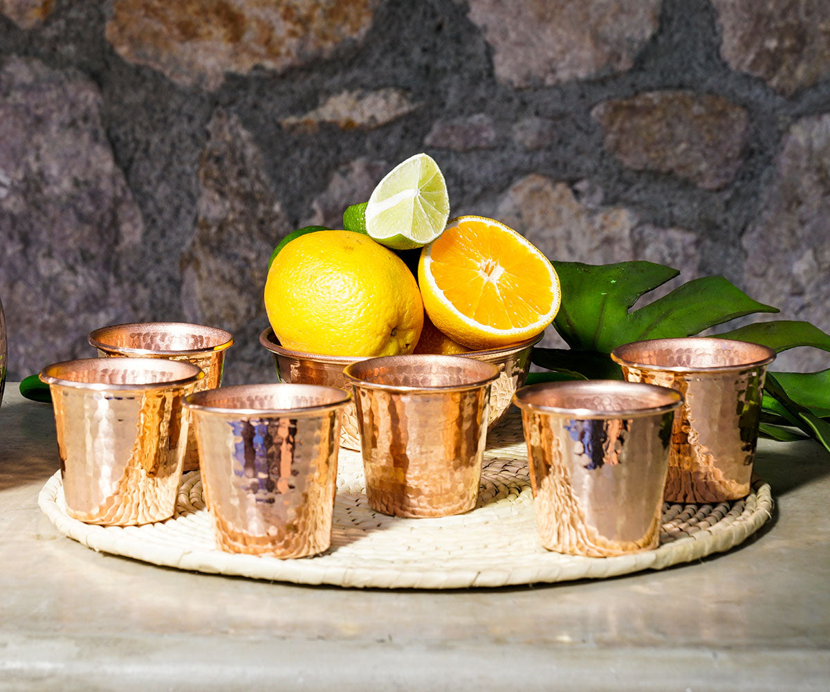 Premium Copper Mezcal Shot Set - Available in 4, 6, or 8 Pieces