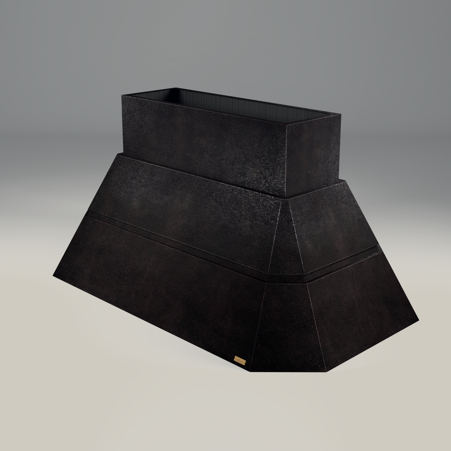 Premium Copper Volcano Range Hood Island Mount Teotihuacan