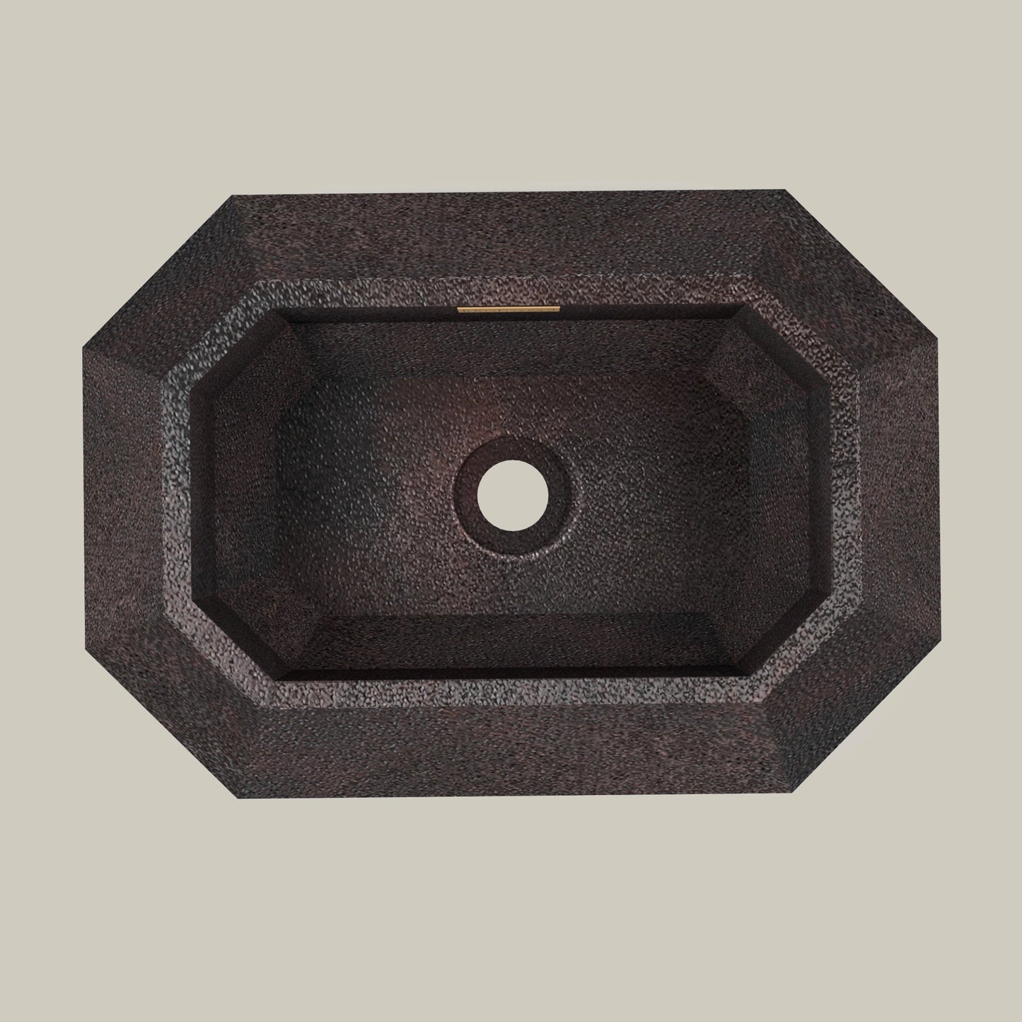 Premium Copper Volcano Vessel Sink Esmeralda Design