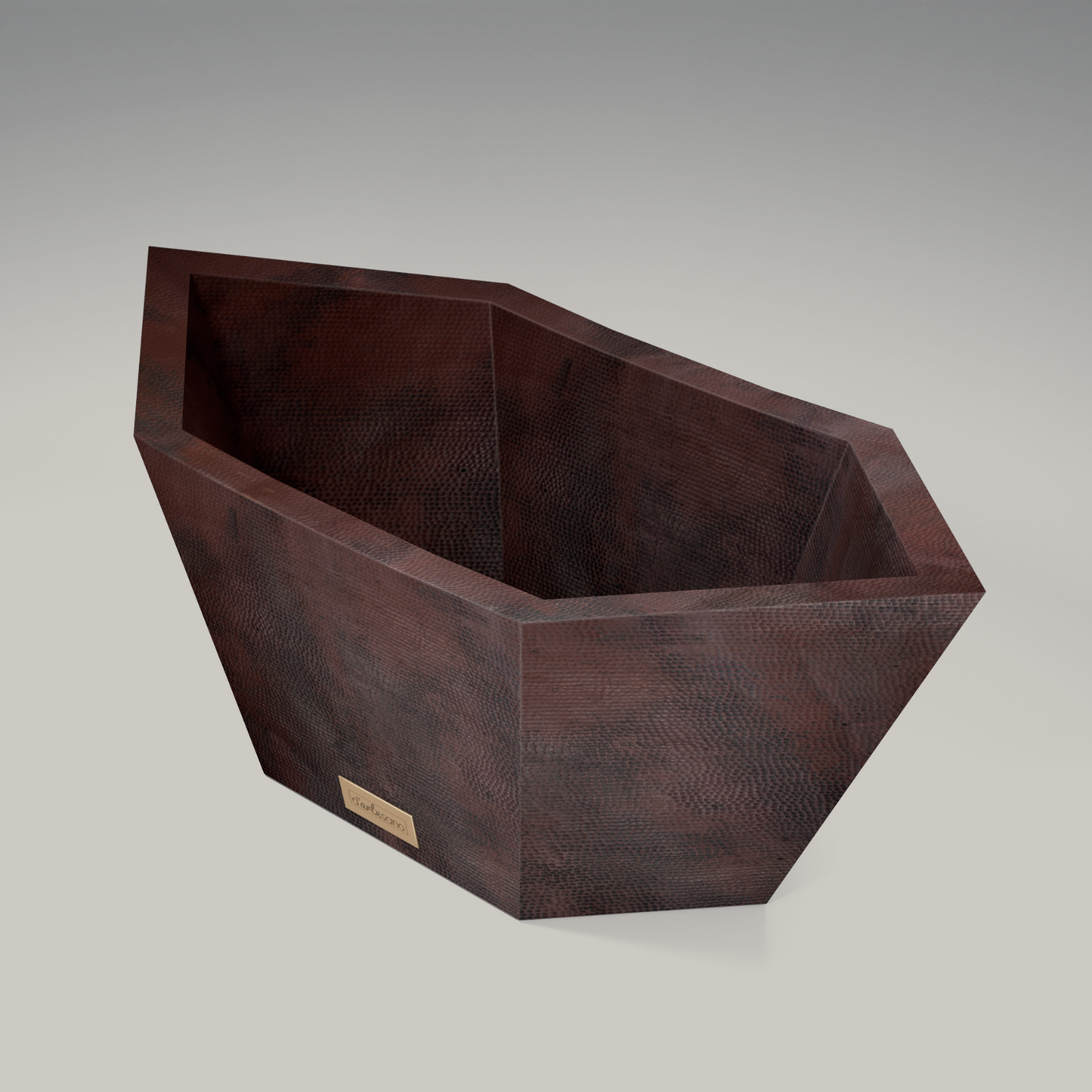 Premium Copper Bathtub Double Wall Acalli Design