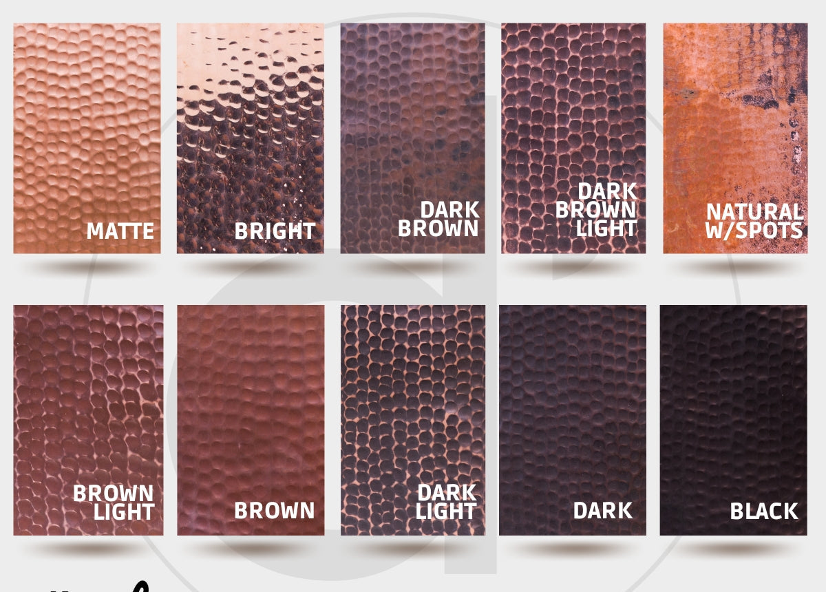 Premium Copper Farmhouse Kitchen Sink Moroccan Design