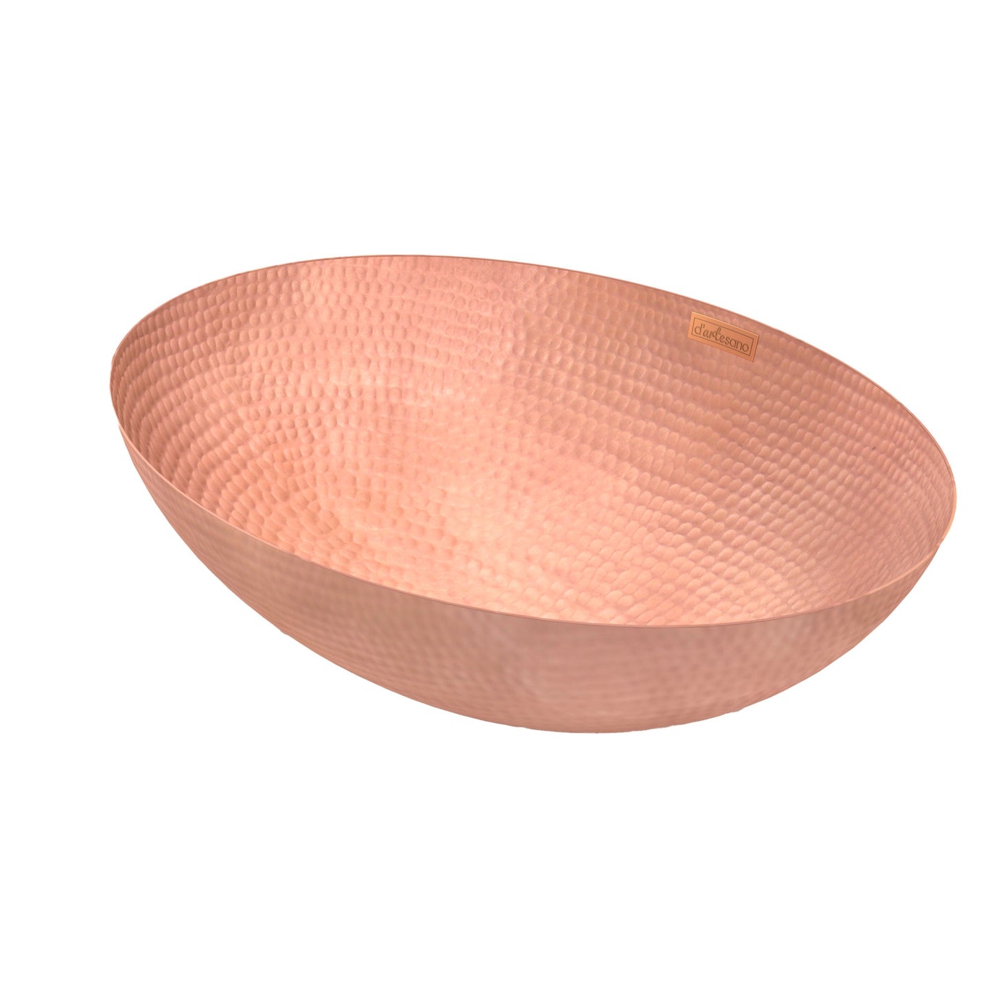 Premium Copper Oval Vessel Sink Rounded Edge