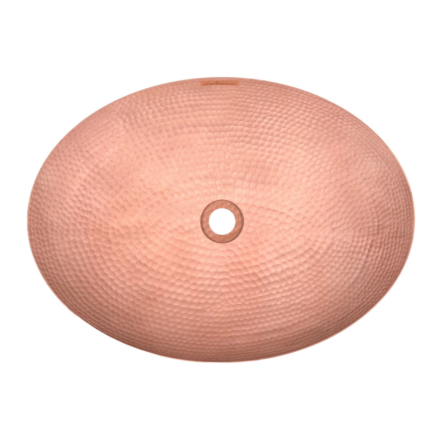 Premium Copper Oval Vessel Sink Rounded Edge