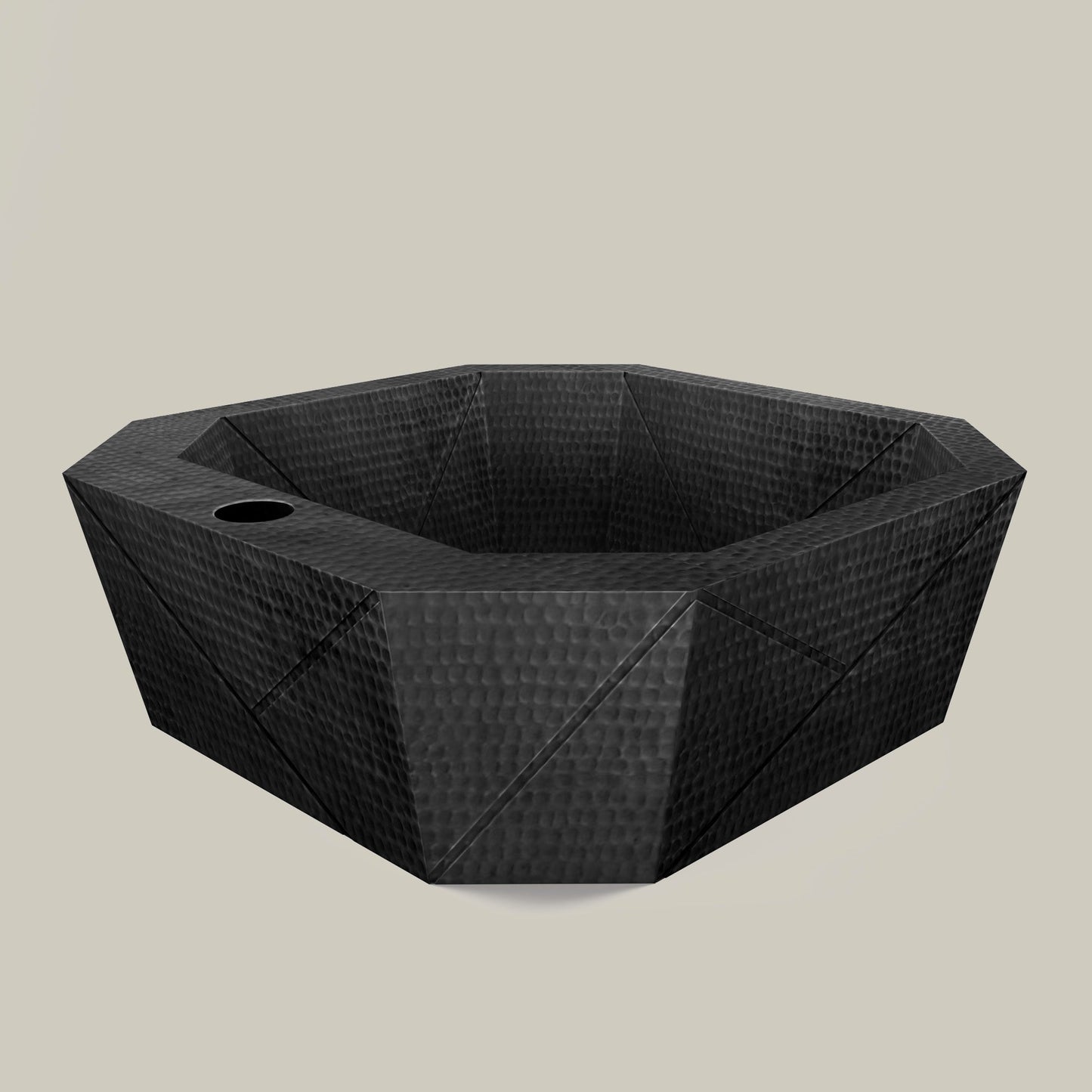 Premium Copper Vessel Sink Origami Design