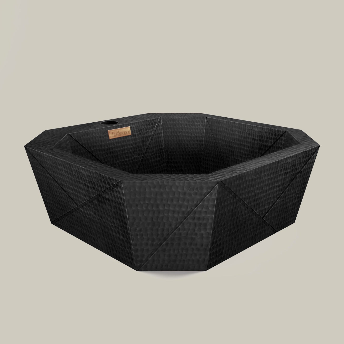 Premium Copper Vessel Sink Origami Design