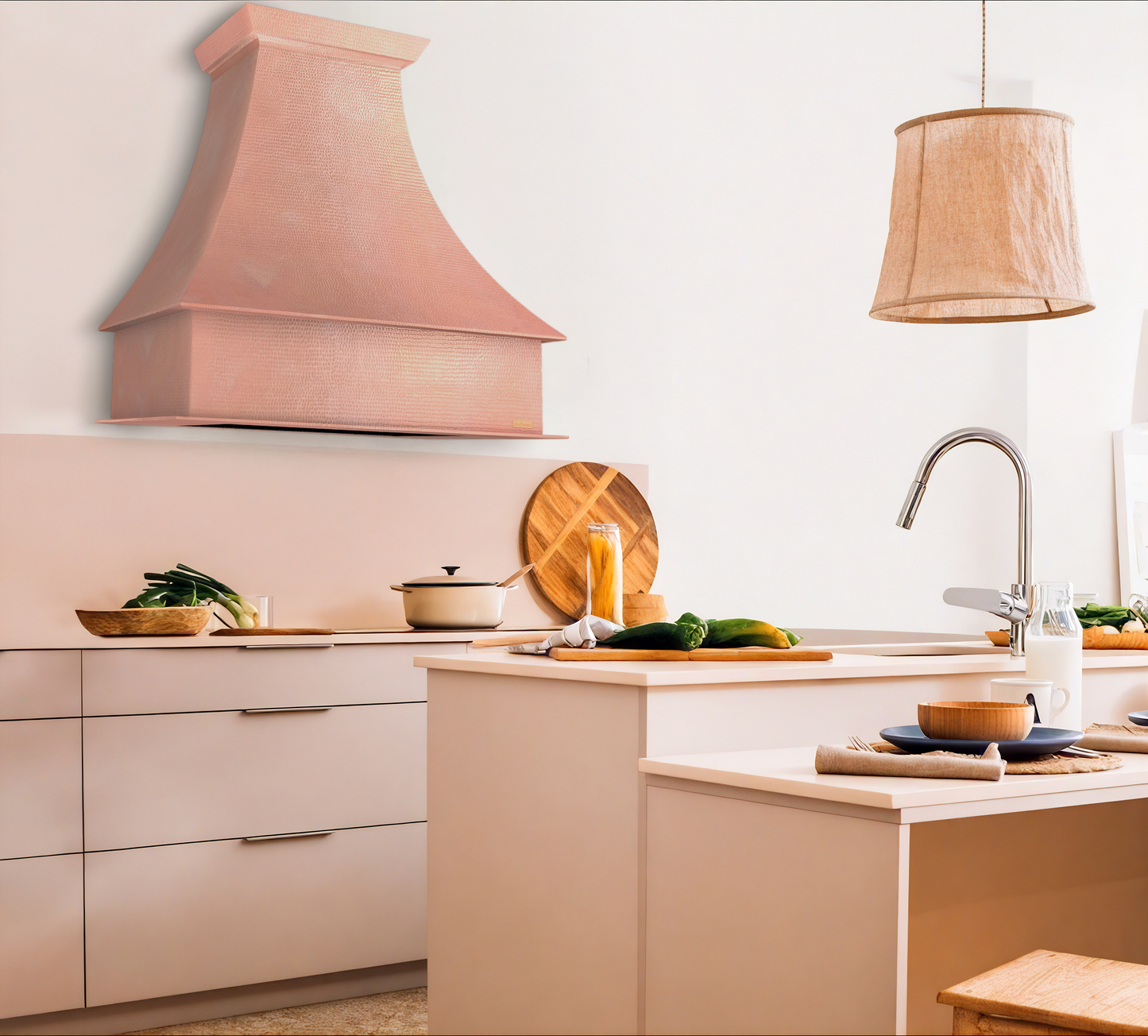 Premium Copper Range Hood Wall Mount Vintage
