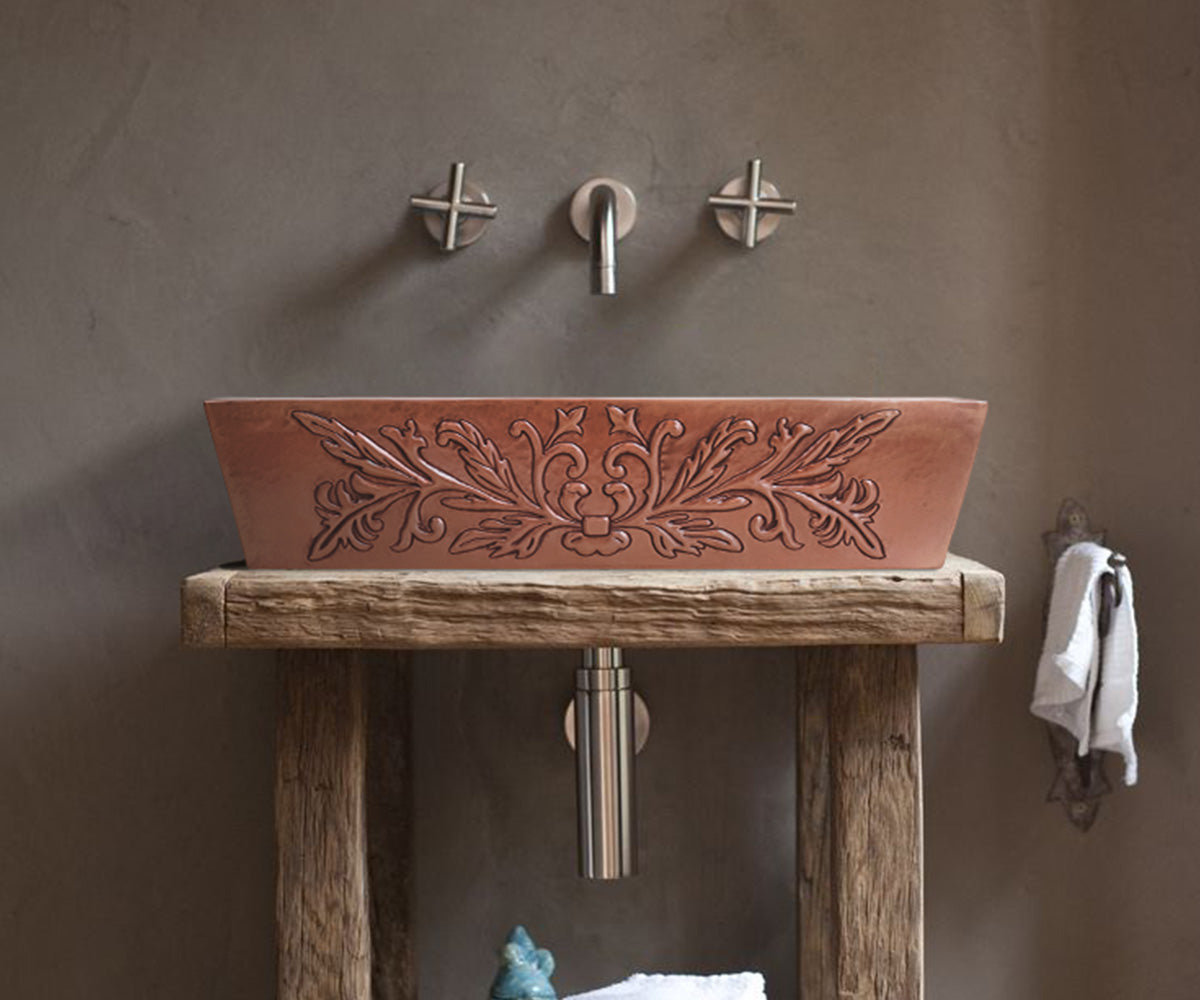 Premium Copper Vessel Sink Provence Design
