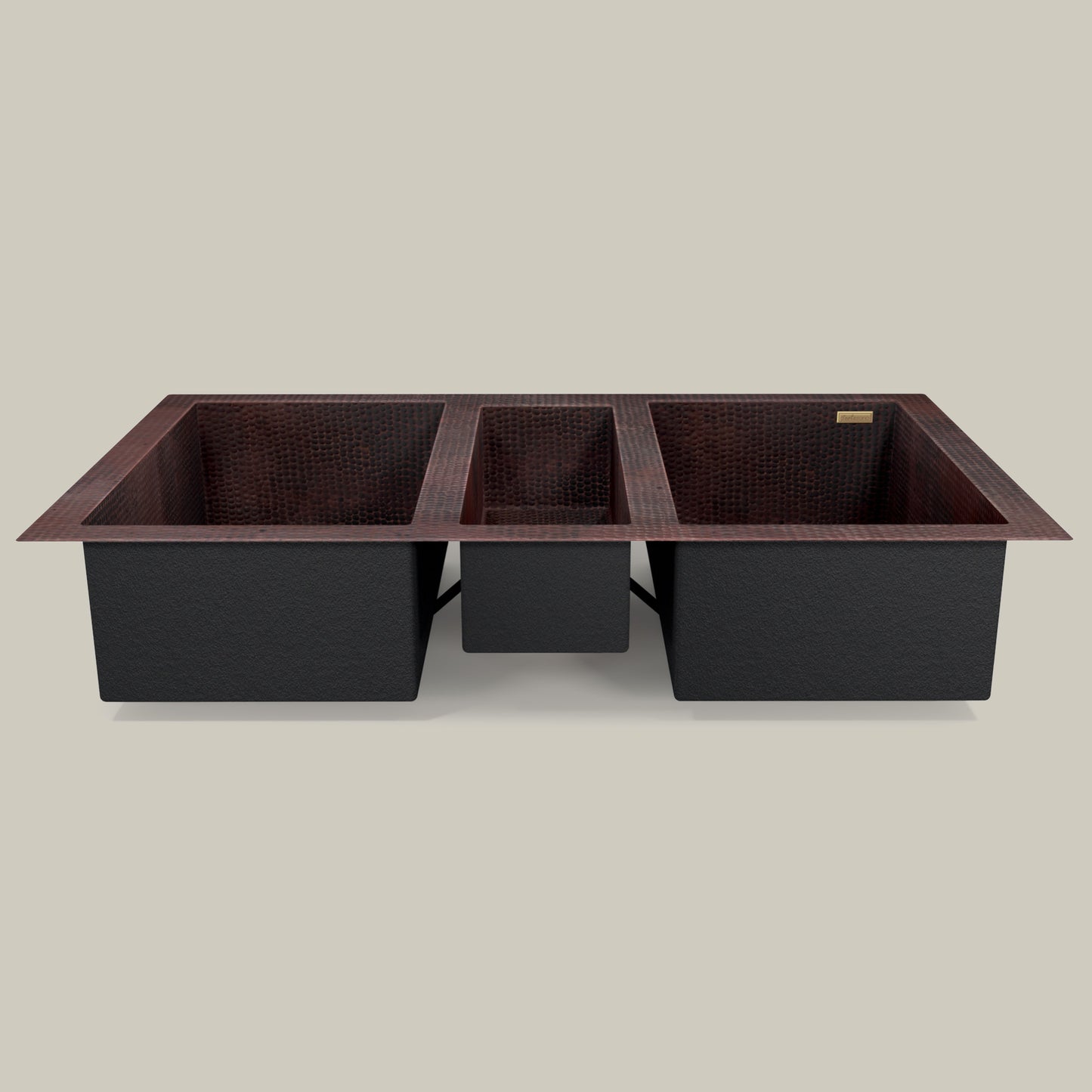 Premium Copper Triple Bowl Kitchen Sink