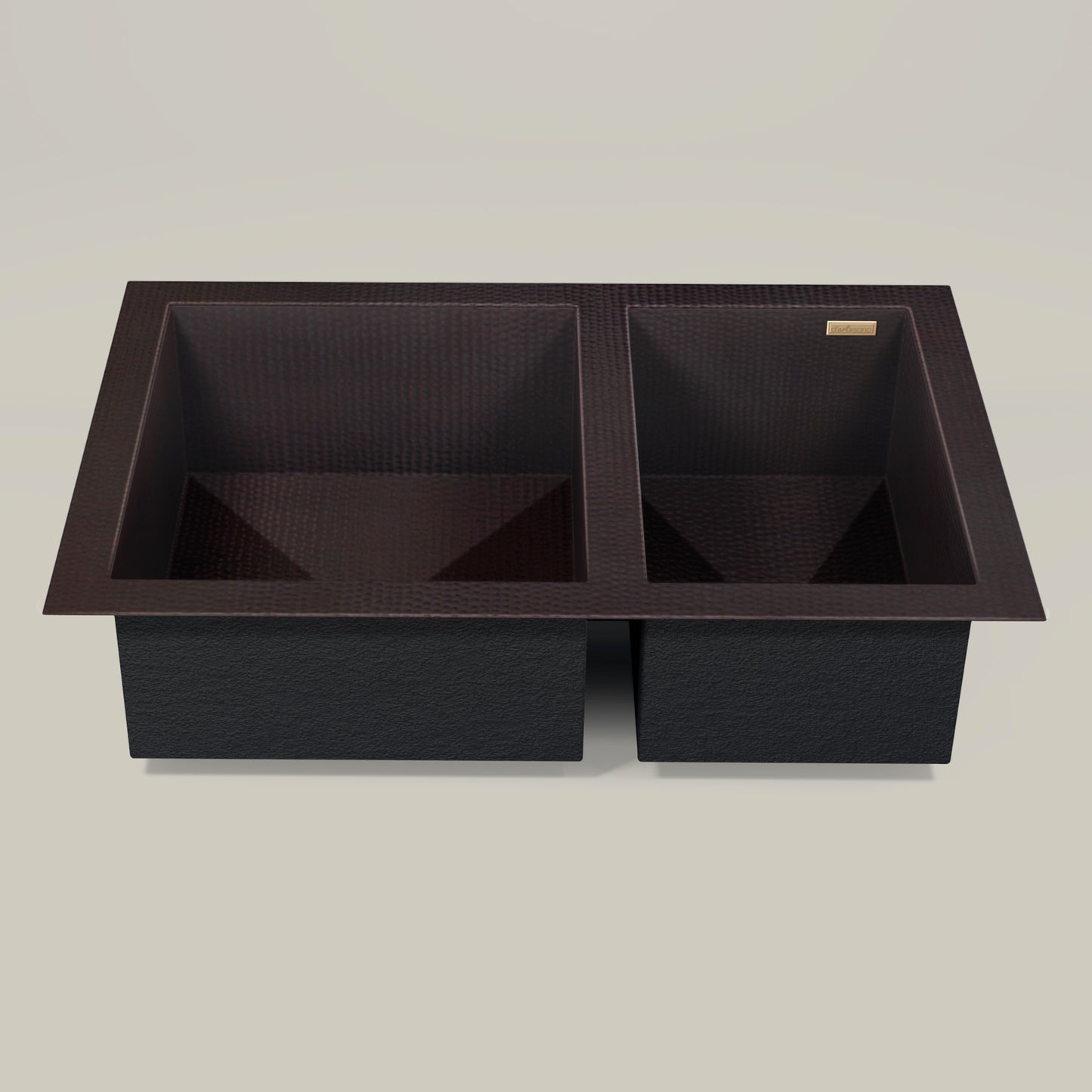 Premium Copper Kitchen Sink 60/40