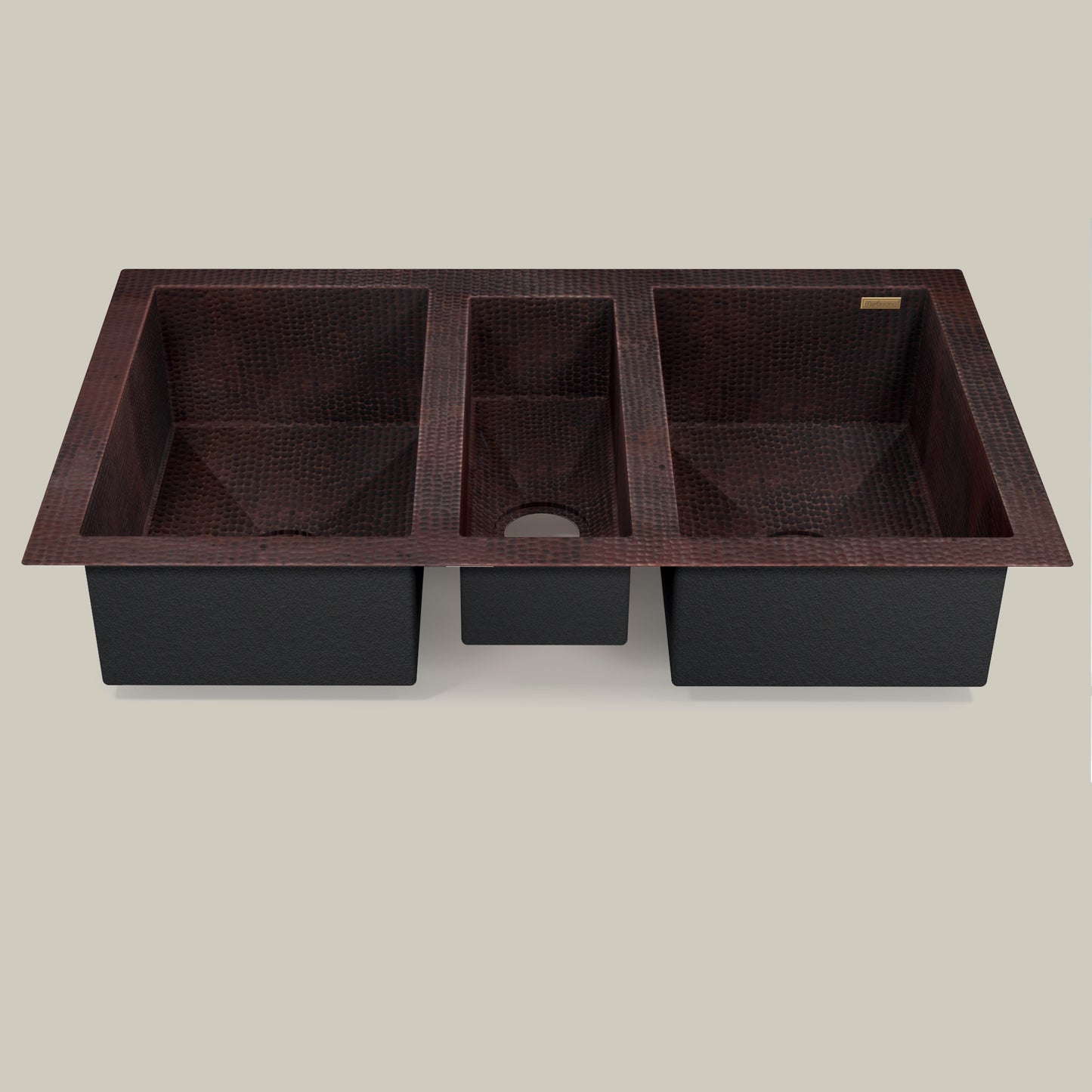 Premium Copper Triple Bowl Kitchen Sink