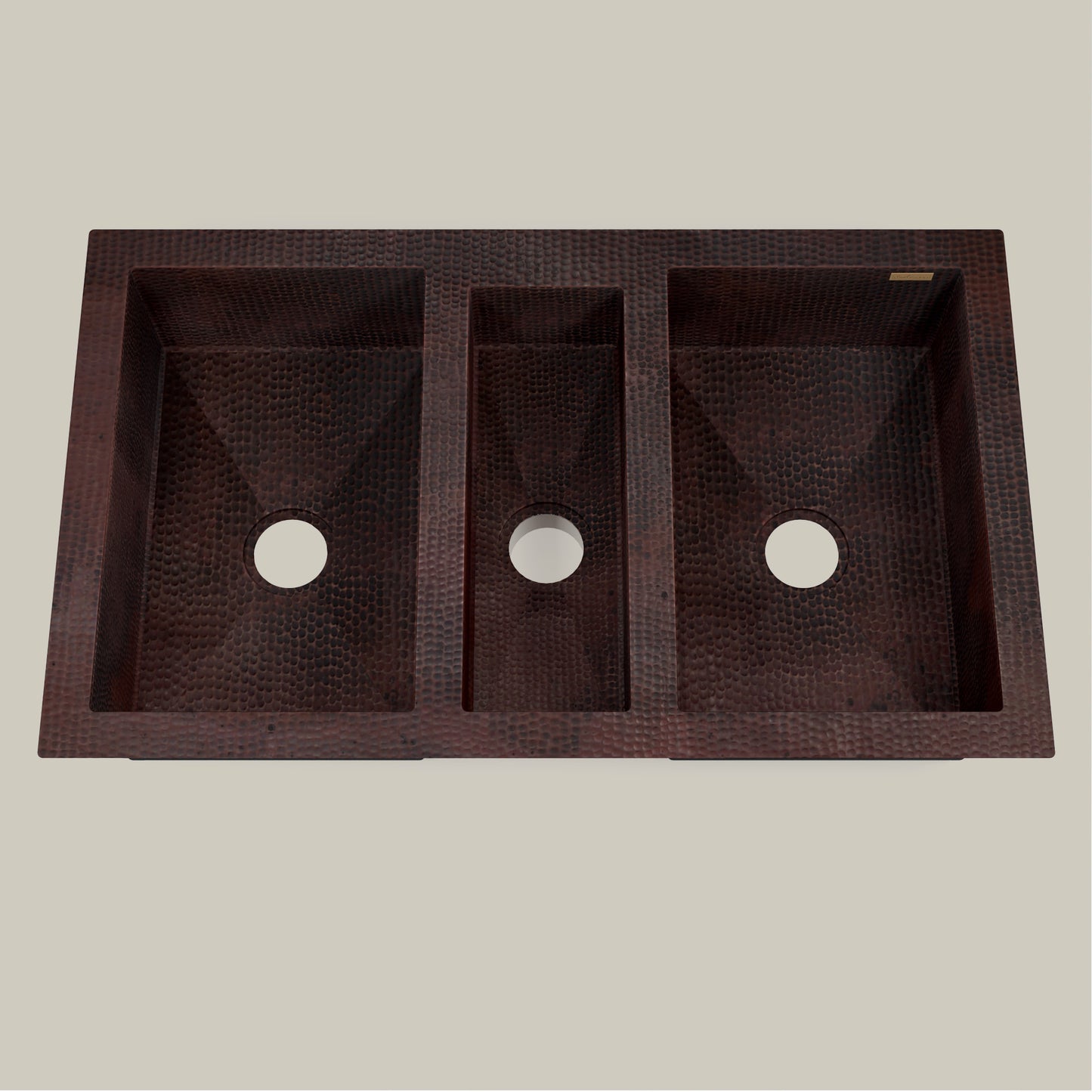 Premium Copper Triple Bowl Kitchen Sink