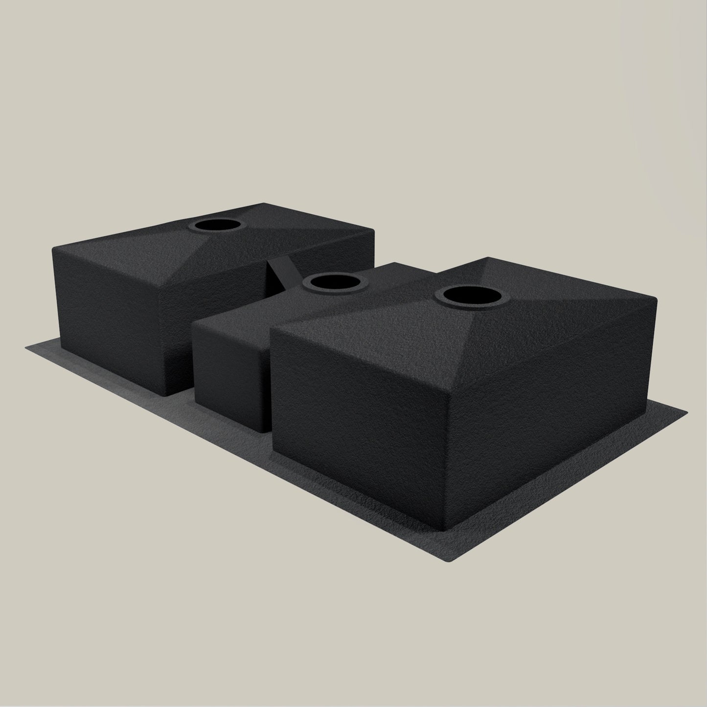 Premium Copper Triple Bowl Kitchen Sink