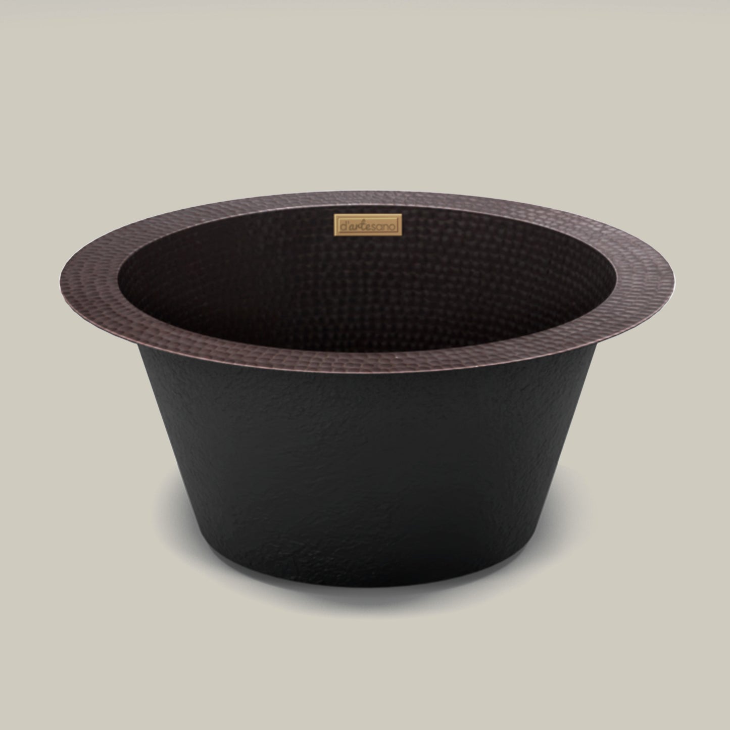 Premium Copper Bar Sink Veggie Design
