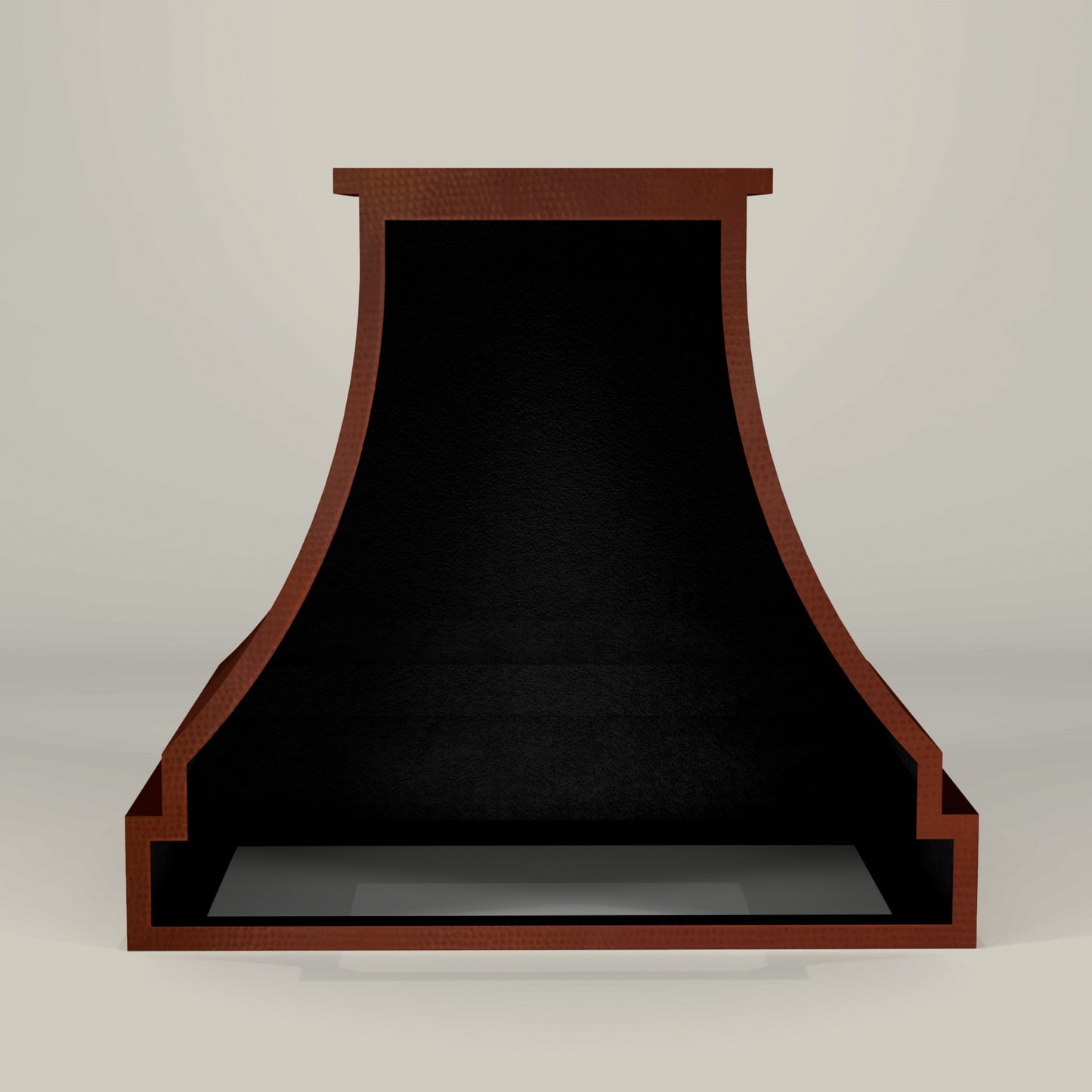 Premium Copper Range Hood Wall Mount Pyramid