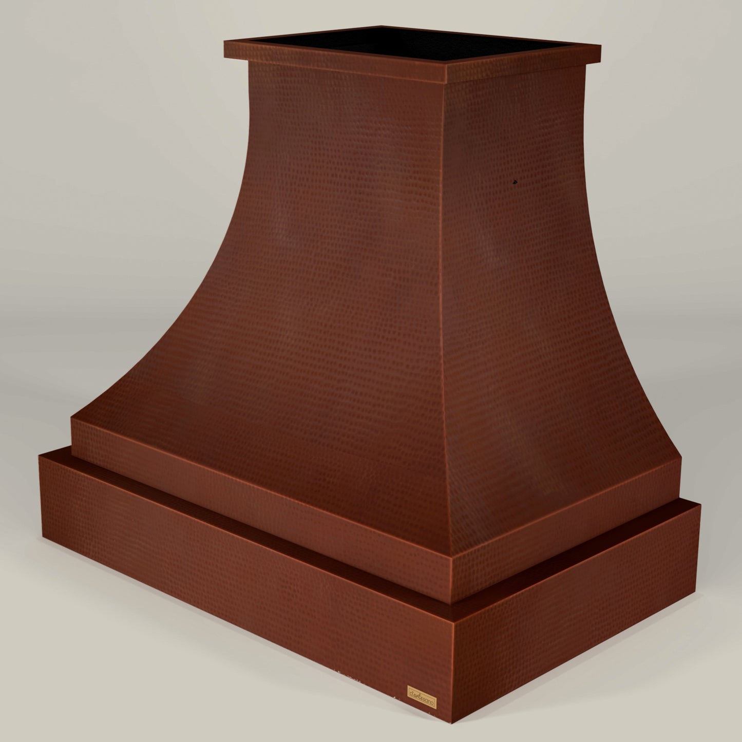 Premium Copper Range Hood Wall Mount Pyramid