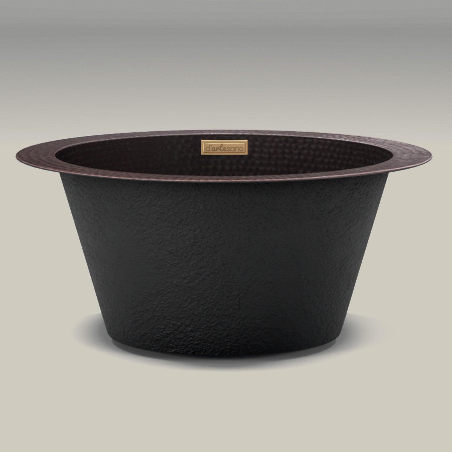 Premium Copper Bar Sink Veggie Design