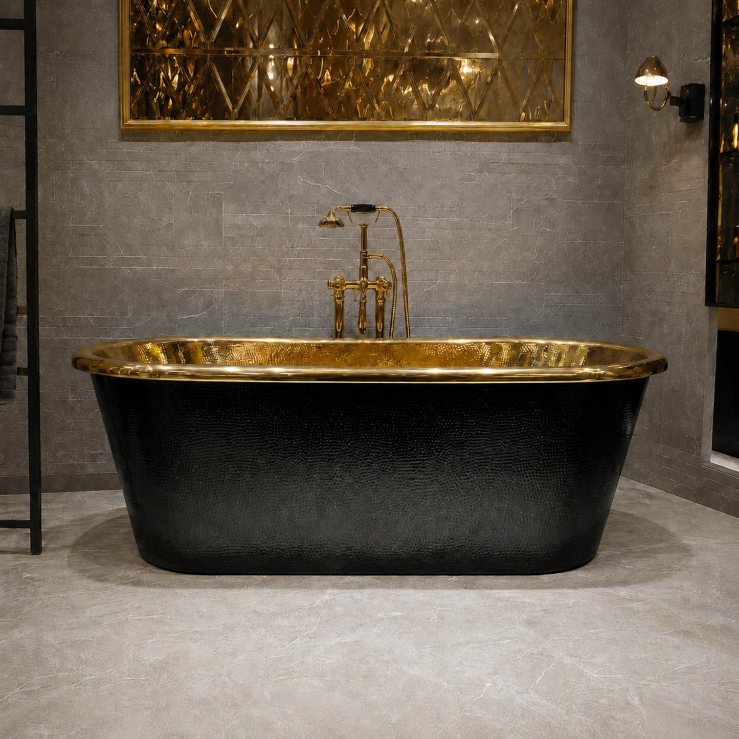 Premium Brass Bathtub Luxury Noirdore