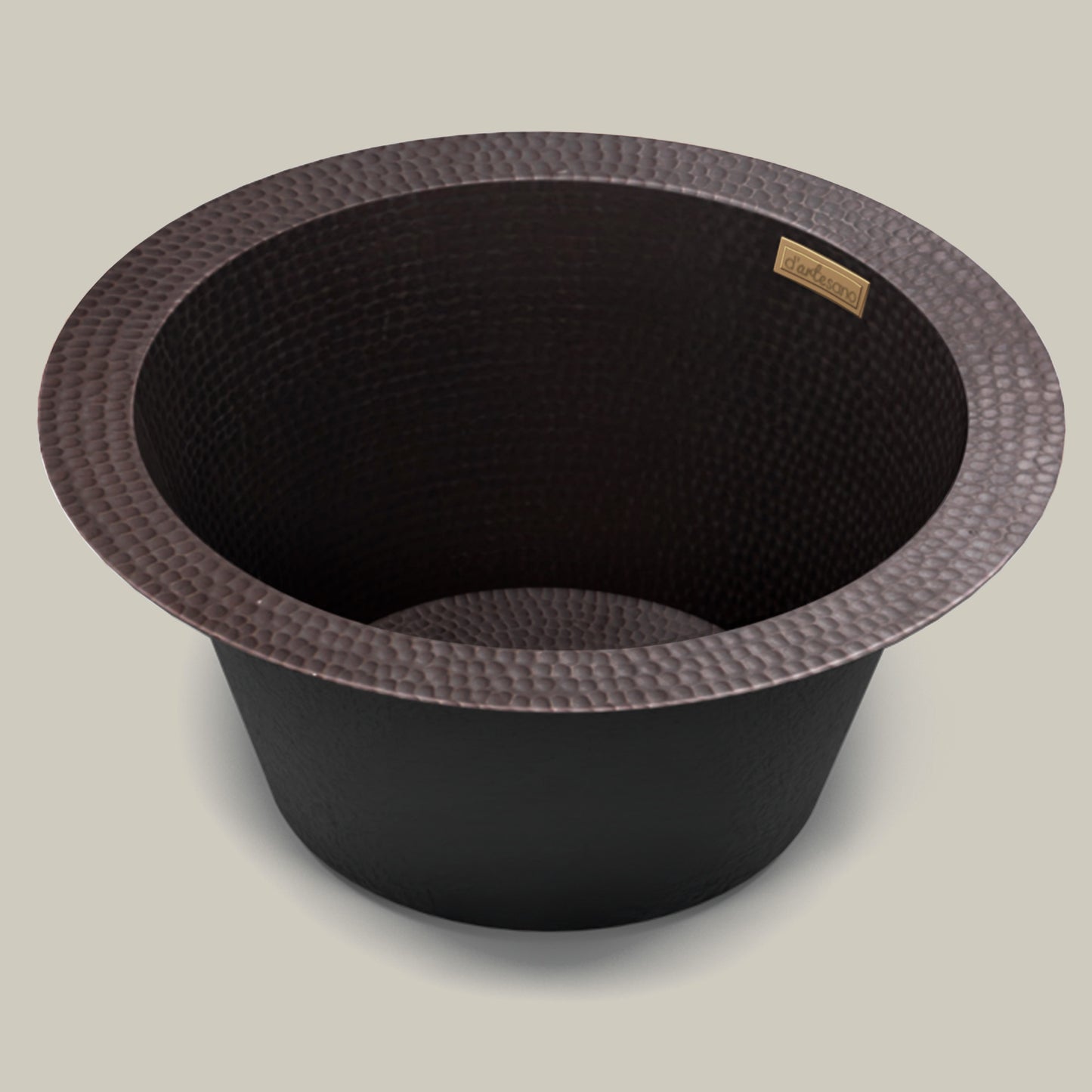 Premium Copper Bar Sink Veggie Design