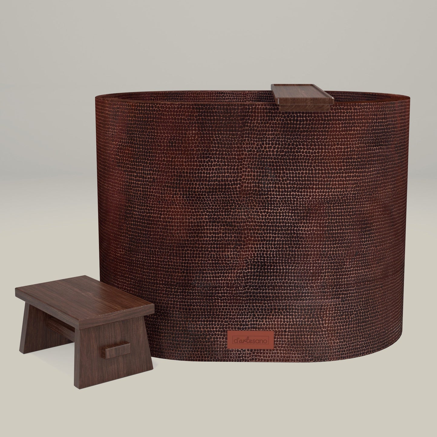 Premium Copper Oval Bathtub Japanese
