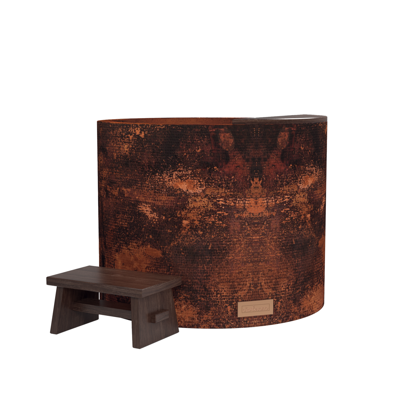 Premium Copper Round Bathtub Japanese