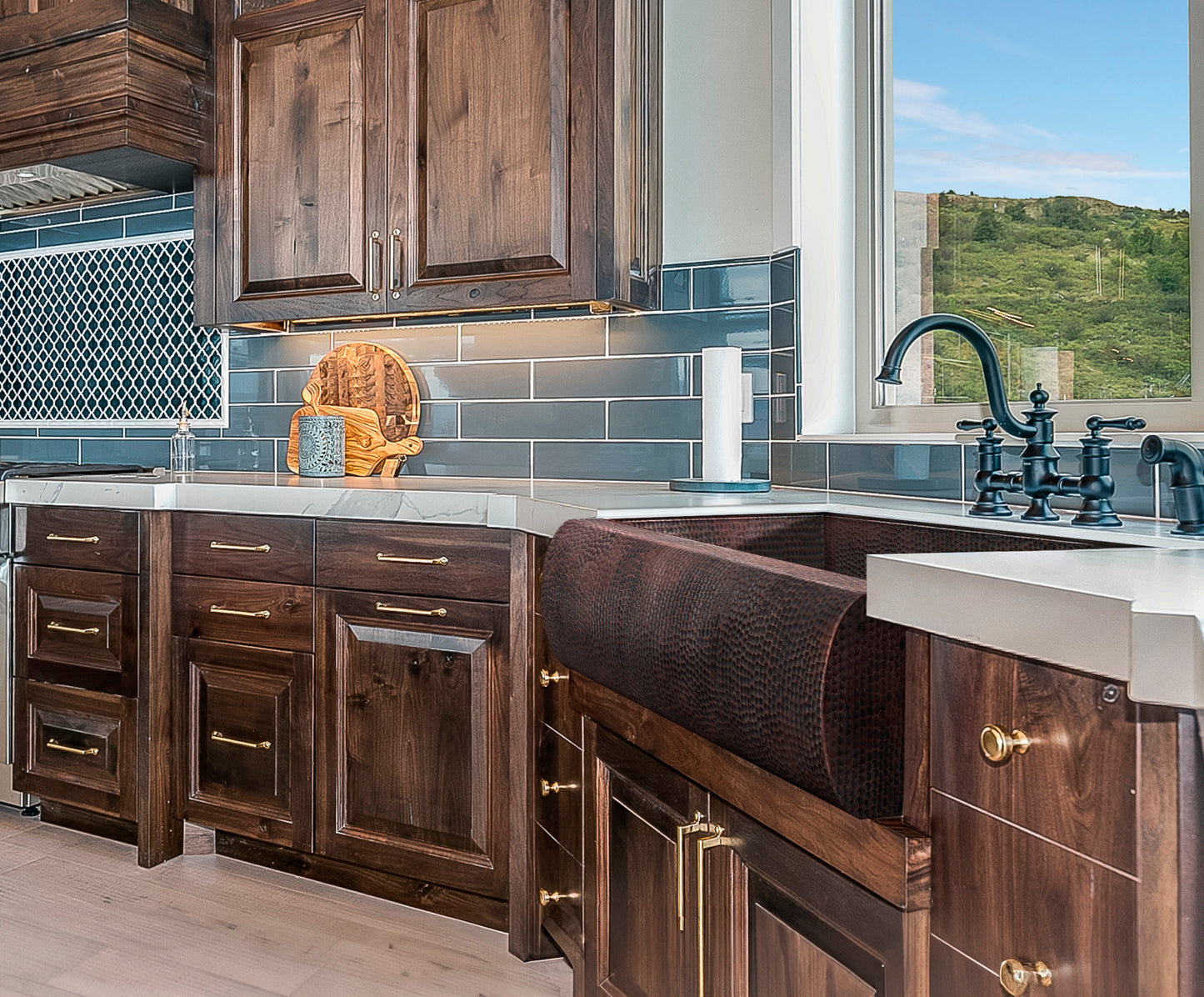 Premium Copper Farmhouse Kitchen Sink Boston Design
