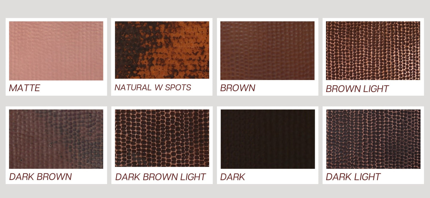 Premium Copper Range Hood Wall Mount Altiplano