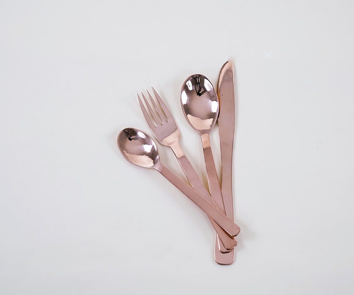 Premium Copper Flatware Set