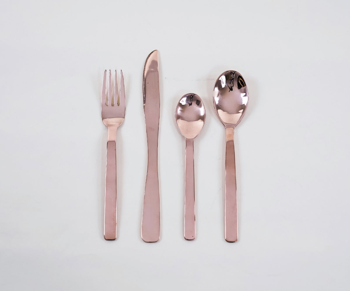 Premium Copper Flatware Set
