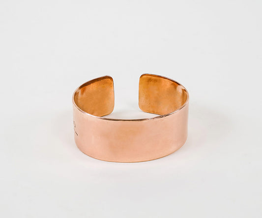 Premium Copper Smooth Bracelet Woman