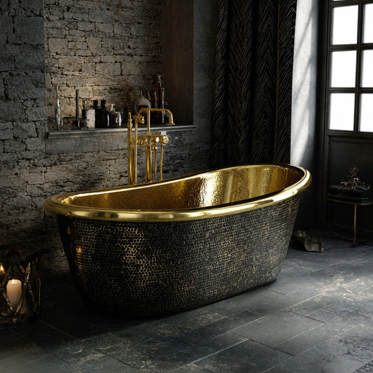 Premium Brass Bathtub Luxury Aurora Noir