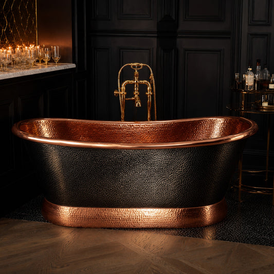 Premium Copper Bathtub Luxury Obsidian Royale