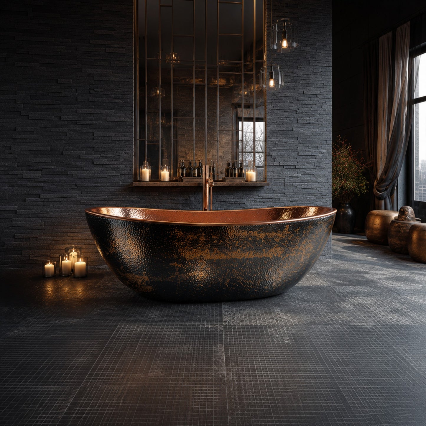 Premium Copper Bathtub Luxury Solaris